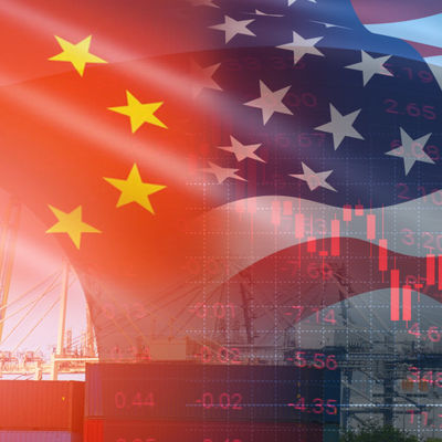 Zeevrachtvervoer van China naar de VS.